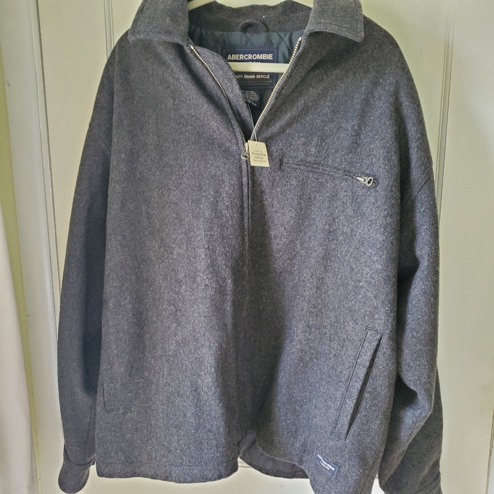 New Abercrombie Wool Blend Men's Coat L